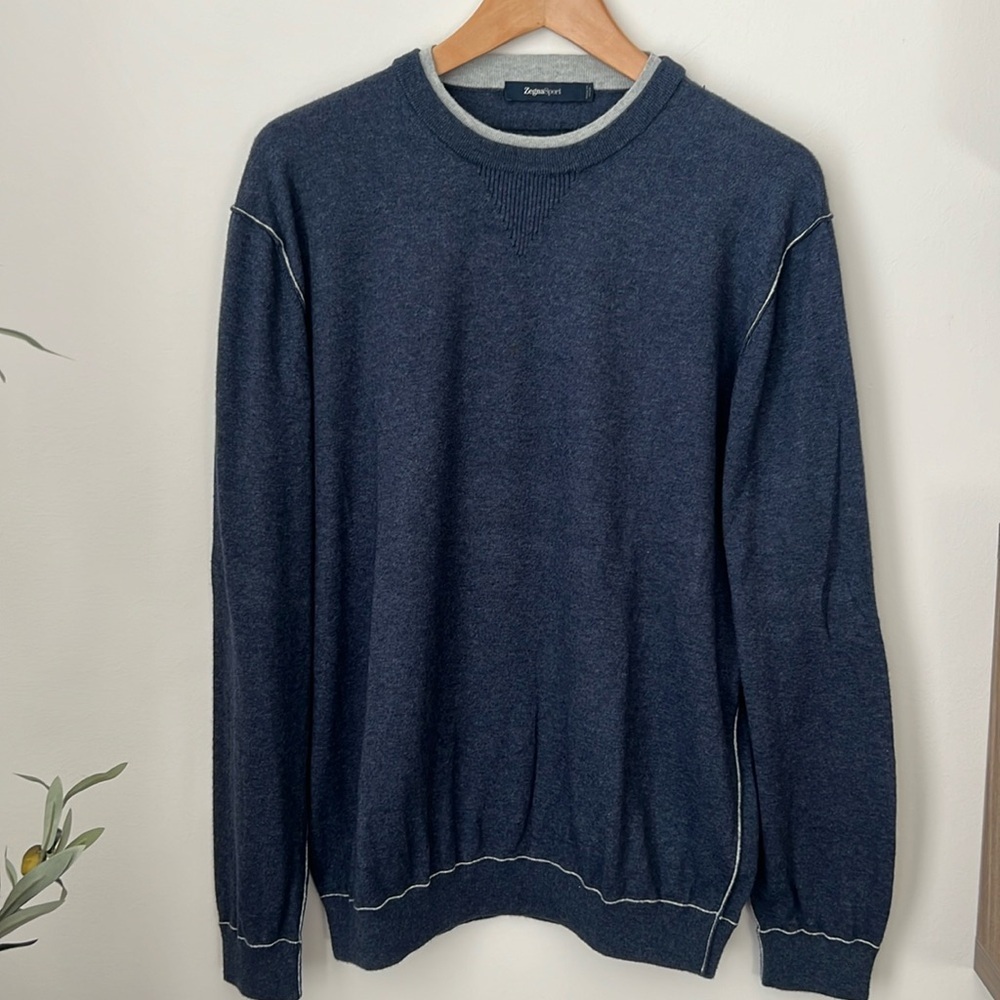 ZEGNA SPORT Crew Neck Long Sleeve Pullover